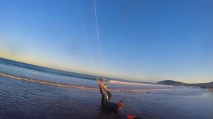 Offshore wind kitesurfing on Tenerife