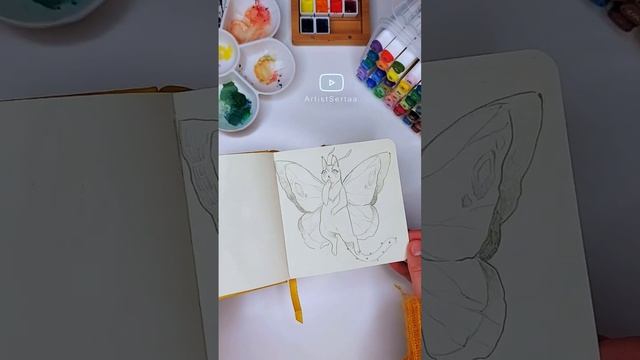 Необычные идеи для скетчбука ? #sketchbook #drawing #sertaa смотреть онлайн