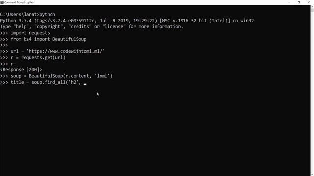 Introduction To Web Scraping With Python