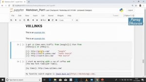 How to Insert Links in Markdown Cell - Jupyter Notebook