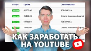 [2 примера] Заработок на YouTube канале  Без монетизации