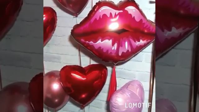 Воздушные шары губы, корона, сердечко ❤️ 🎈 смотреть онлайн