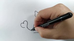 Простые рисунки, Рисуем черную кошку
