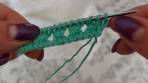 Красивый узор спицами /Сетка /