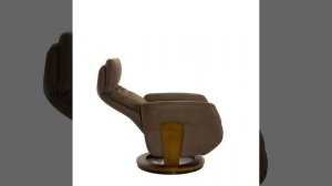 Кресло реклайнер Relax Francesca, коричневый искусственный нубук