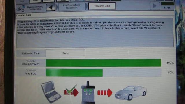 Nissan Consult 3 Plus+N3LINE+EJ2534 Обновление прошивки TCM JUKE