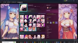 the most degenerate anime steam profile you will ever see