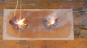 Молния Лихтенберга на ДВП/Lightning Lichtenberg on fiberboard
