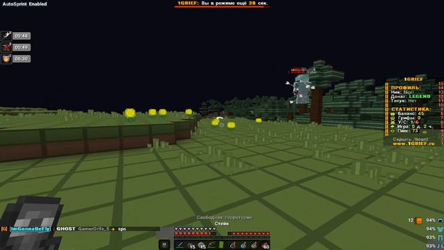 Новый сервер 1GRIEF PVP C Риникер
