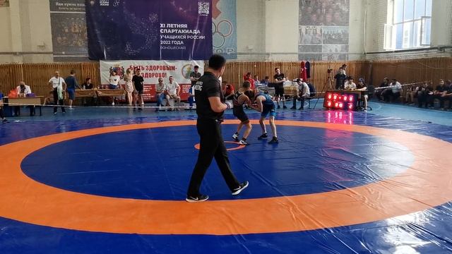 Битва за выход в финал вес 35 кг. Кривошеев (Башкортостан)-Джамалудинов (Дагестан)