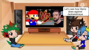 Reacting to Smg4: Mario VS YouTubers