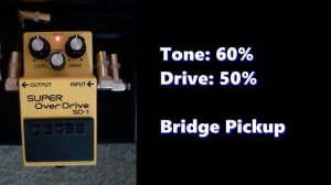 Boss SUPER OverDrive SD-1 (test with Fender Stratocaster)
