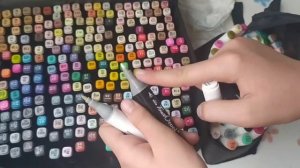 распаковка маркеров 262 цвета?