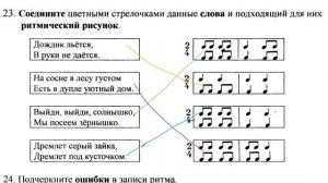 Сольфеджио 1 класс Калинина ОТВЕТЫ Страница 16 Ритм Слова Хлопки