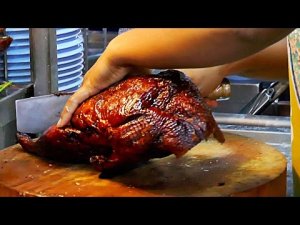 Сборник уличной еды Таиланда – жареная утка, димсам и т. д. Бангкок, Таиланд