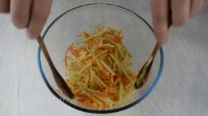 ЗЕЛЁНАЯ РЕДЬКА - КЛАДЕЗЬ ВИТАМИНОВ. САЛАТ С РЕДЬКОЙ, МОРКОВЬЮ И ЯБЛОКОМ.