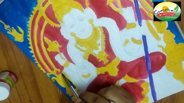 Sri Lalitha tripura sundari devi colouring / Dusshera special drawing /Creative art and craft corne