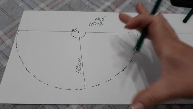 Юбка солнце в пол. Как рассчитать расход ткани.mp4 смотреть онлайн