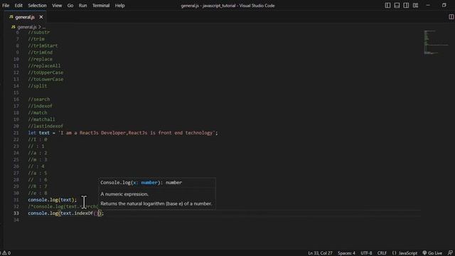 Javascript Tutorial In Hindi For Beginners Part #32 | Javascript String | Search | indexof