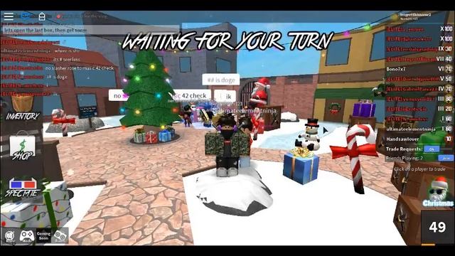 Roblox mm2 Trading server + opening 10 christmas boxes [PART 2 ] смотреть онлайн