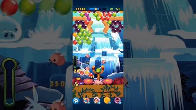 Angry Birds Pop Bubble Shooter level 410 NO BOOSTERS #angrybirdspopbubbleshooter смотреть онлайн