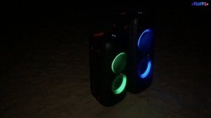 JBL Partybox 100 VS. JBL Partybox 300 BASS TEST at NIGHT (Beach)