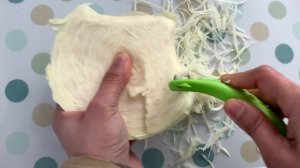 Cabbage chopping hack- Chop cabbage in 2 minutes - See this video if you don't like chopping cabbag