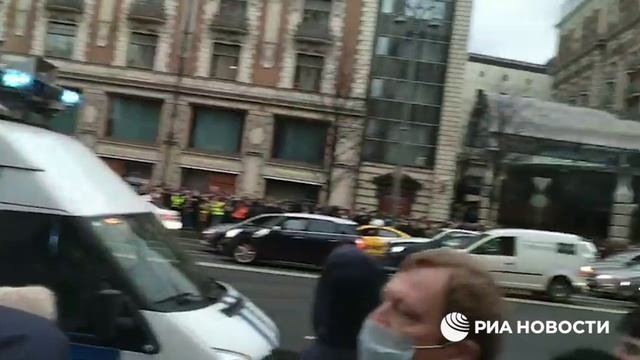 Несогласованная акция в Москве