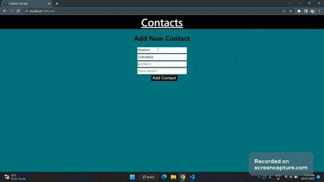 Contact List React App | ReactJS | CN-Project смотреть онлайн