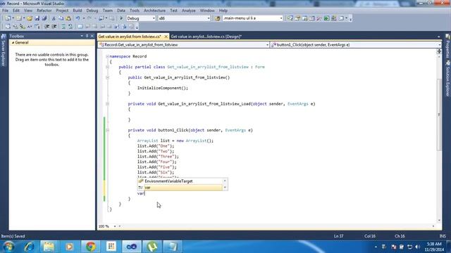 C# Passing Value ArrayList to Listview смотреть онлайн