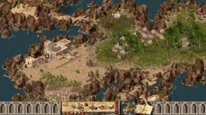 Stronghold Crusader - Castle Builder Gameplay 1 (Small Island) No Battle, Enjoy Soundtrack