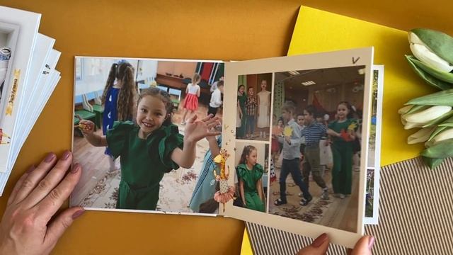 Фотокнига на 5 разворотов выпускника детского сада, портретная съемка в кубике смотреть онлайн