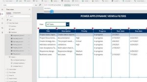 How to build SharePoint like Views in Power Apps