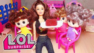 Мама Барби (Barbie) и куклы ЛОЛ с тайной разбитого бокала | Куклы ЛОЛ сюрприз Смешные мультики iKira