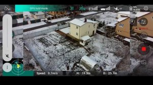 Hubsan H117S Zino. Посадка на ветру.