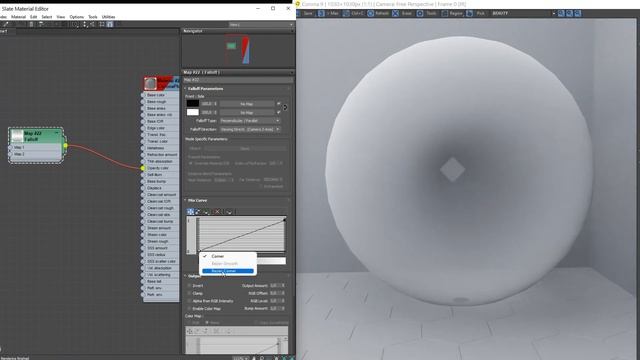 Процедурная карта Falloff в 3D Max | Лучший инструмент сделать непрозрачную тюль и сложные отражени