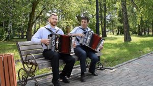 Наигрыши "Под частушки" в исполнении А. Михайлова и Е. Колупаева