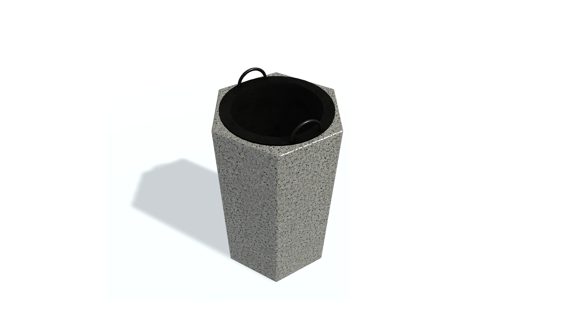 3D модель. Refuse bin F. Урна.