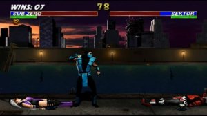 Ultimate Mortal Kombat 3 (Arcade) Classic Sub-Zero Gameplay+MK2 Endurance on Very Hard no Continues