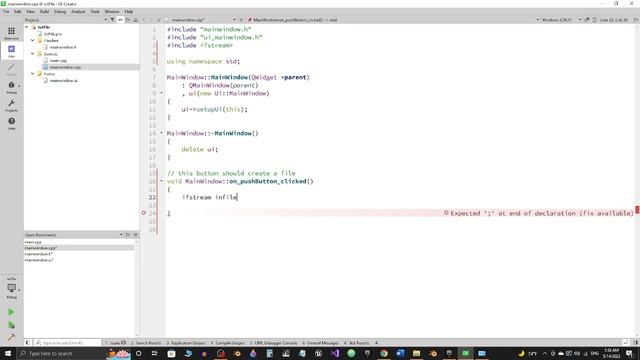 PROBLEM: struggling to open file in qt creator смотреть онлайн