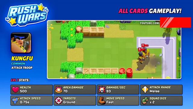 Rush Wars GAMEPLAY! ALL 43 CARDS | New Supercell Game for Android & iOS смотреть онлайн
