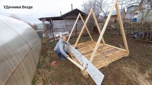 49# МИНИ КУРЯТНИК СВОИМИ РУКАМИ НА ДАЧЕ ПОЧТИ БЕЗОПЛАТНО