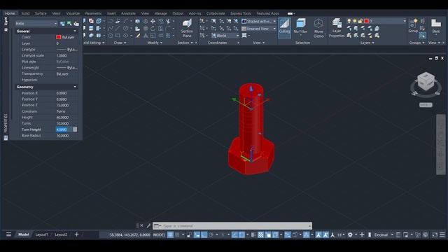 Easy Method for Real Threads in AutoCAD #tutorial #trending #autocad #design #creative #3dmodeling