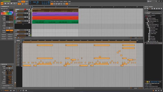 Bitwig Studio | Миди редактор. Обзор Панели 7.1