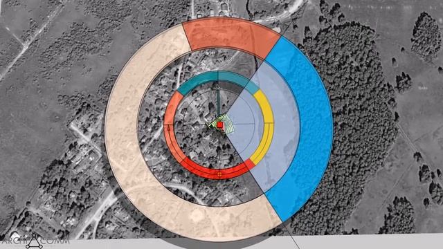 Жилой дом на рельефе в стиле шале. Эскиз. смотреть онлайн
