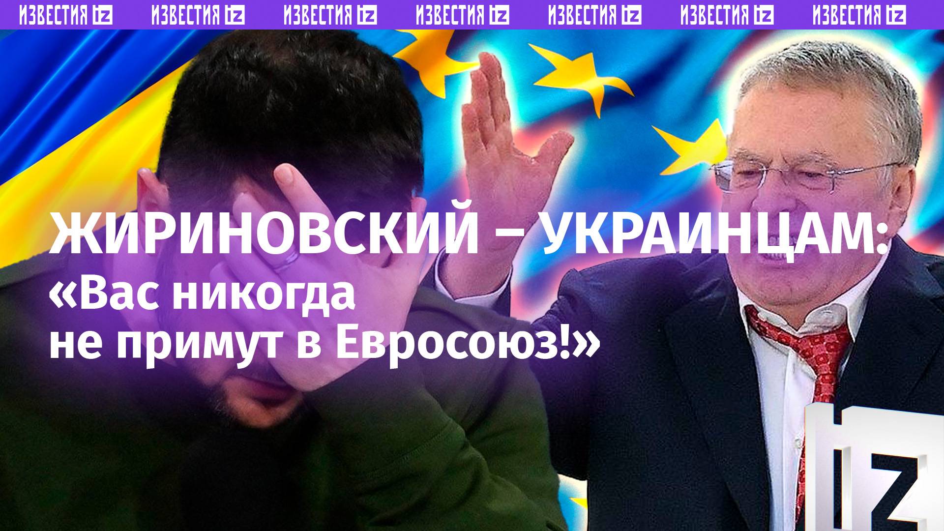 Жириновский  украинцам: Вас никогда не примут в Евросоюз! Будете стоять в передней, как румынский