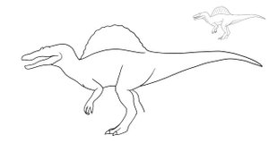 How to Draw a Spinosaurus dinosaur from Jurassic Park 3 easy Step By Step