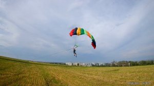 Полет на самодельный парашют крыло г.Бендеры ПМР