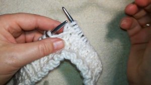 Вязание #Шапка спицами #Резинка с вытянутыми петлями, которая не растянется