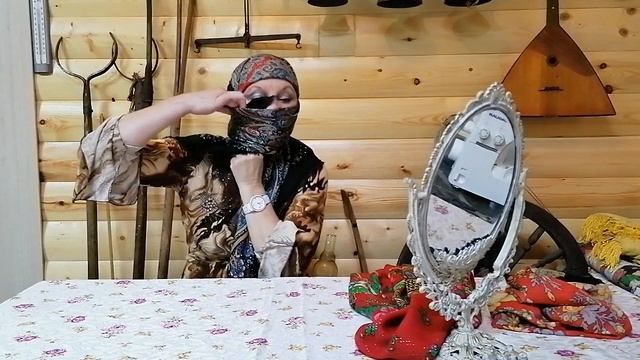Зануздалка (знуздалка, пыльник, куталка). Способы повязывания.